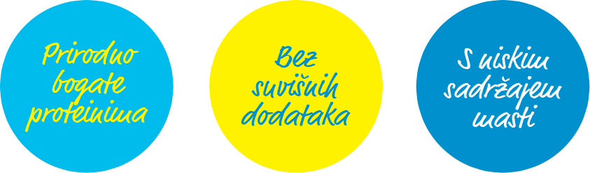 Prirodno bogata proteinima, s niskim sadržajem masnoće