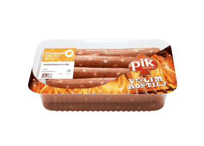 Gourmet sausage with cheese
