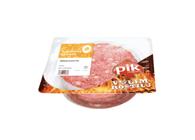 Hamburger patty with cheese