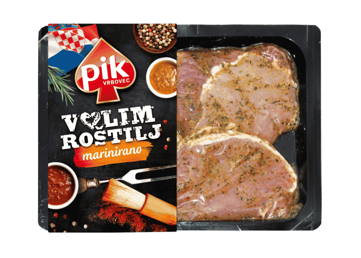 Pork tenderloin without bones steak (green marinade)