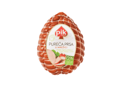 Turkey breast in netting